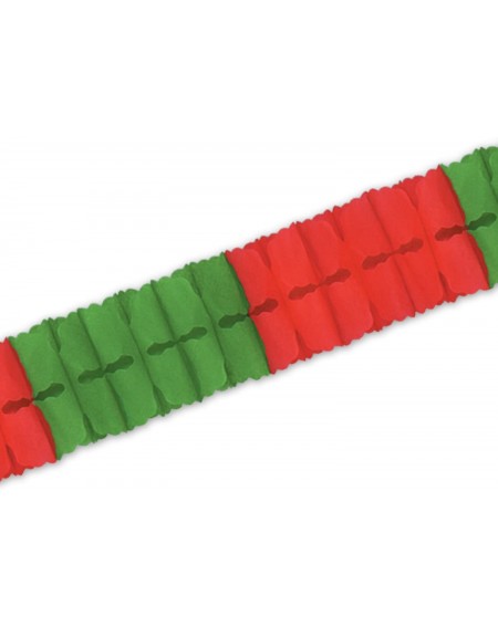 Streamers Leaf Garland (red & green) Party Accessory (1 count) (1/Pkg) - Red/Green - CG111S5LR3H $12.14