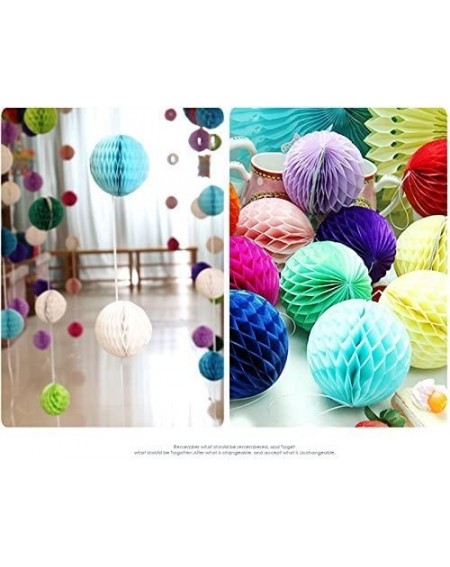 Tissue Pom Poms 15Pcs 3 inch 6 inch 8 inch Paper Honeycomb Balls Party Pom Poms Paper Balls Partners Design Art Craft Hanging...