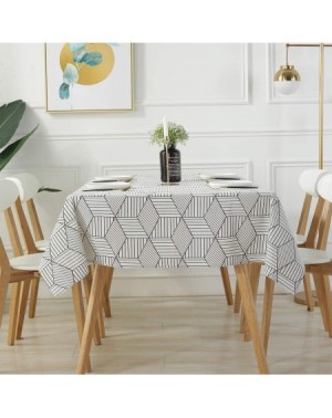 Tablecovers Tablecloth- Square Table Cloth Polyester Fabric Tablecloths Wrinkle Free Anti-Fading for Dining Outdoor Patio Gar...