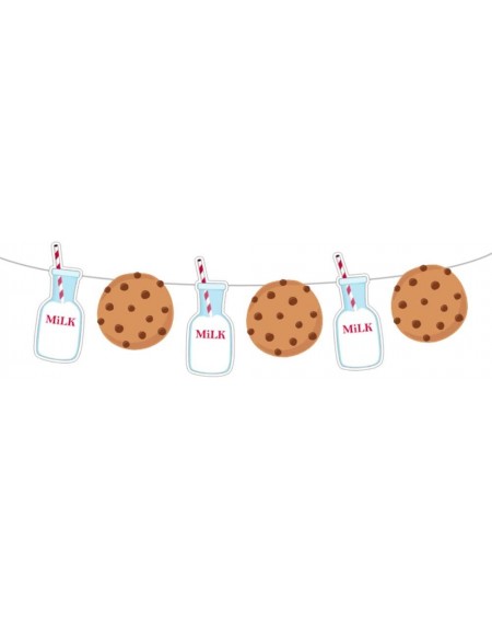 Banners & Garlands 6.5" Tall Milk and 4.25" Cookies Garland- Milk and Cookies Garland- Milk and Cookies Banner - CT18ZMKKR6M ...