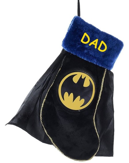 Stockings & Holders Personalized Batman Christmas Stocking with Cape and Name - 19 Inches - CK12O11WV1T $21.11
