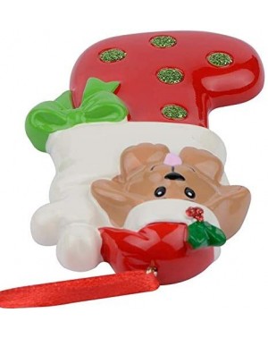 Ornaments Dog Stocking Chrismtas Ornament Personalized Gift - Dog Stocking - CL18X6USELH $18.62
