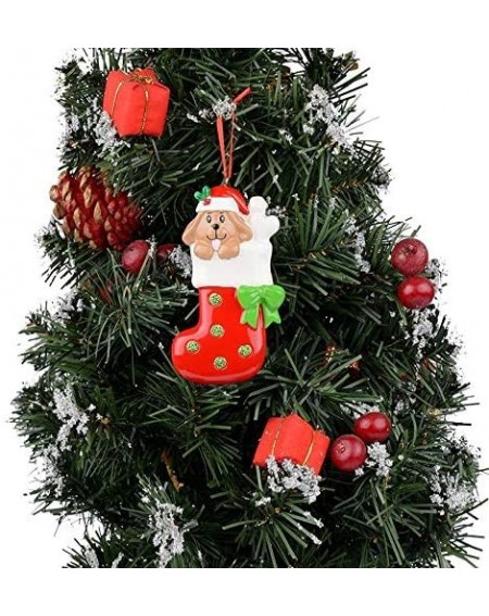 Ornaments Dog Stocking Chrismtas Ornament Personalized Gift - Dog Stocking - CL18X6USELH $18.62
