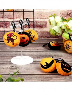 Party Favors 24 Pack Halloween Plush Keychain Emoticon Keychain Mini Plush Pillow Keyring for Halloween Party Supplies Favors...
