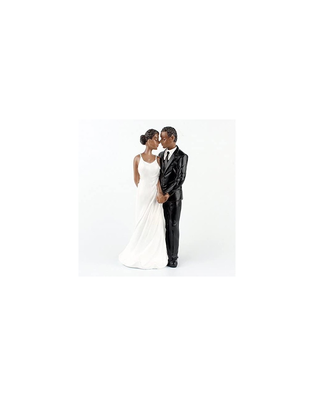 Cake & Cupcake Toppers Resin African American Wedding Figurine Decoration 6.30 inch Wedding Cake Toppers - CX184SDR6OA $15.70
