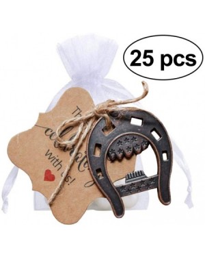 Favors 25pcs Cast Iron Lucky Horseshoes Opener with Tag Cards Sheer Bag for Vintage Wedding Favors Party Favor Decorations - ...