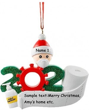 Ornaments Personalized 2020 Christmas Ornament 1-4 Family Members- DIY Survived Family Customized Christmas Decorative Kit Xm...