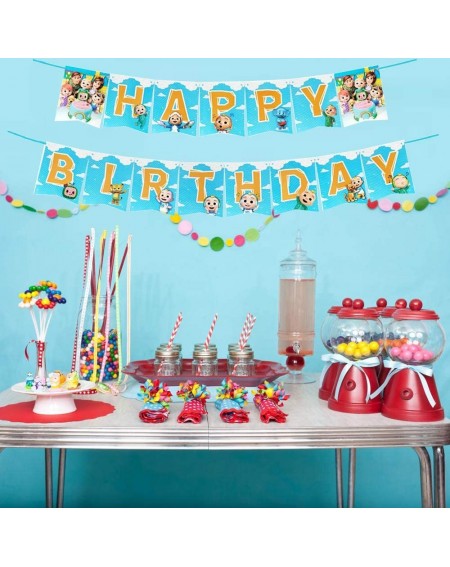 Banners Cocomelon Banner Birthday Party Supplies Decorations for Kids - C419ITIG3K7 $10.61