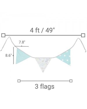 Banners & Garlands Mini Fabric Bunting Flag Garland Pennant Banner - Safari Animals/Star/Checkered - Baby Shower/Party/Nurser...