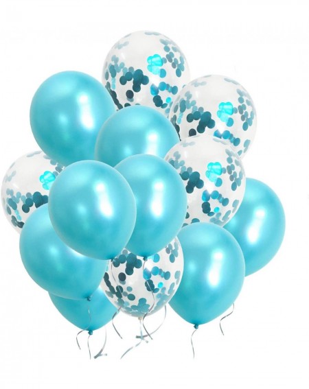 Balloons Teal Turquoise Balloons Turquoise Confetti Balloons for Birthday Engagement Graduation Anniversary Party Decorations...