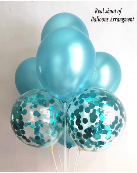 Balloons Teal Turquoise Balloons Turquoise Confetti Balloons for Birthday Engagement Graduation Anniversary Party Decorations...