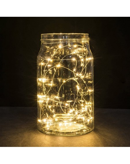 Indoor String Lights Led Decorative Lights-1M String Fairy Light 10 LED Battery Operated Xmas Lights Party Wedding Lamp-Indoo...