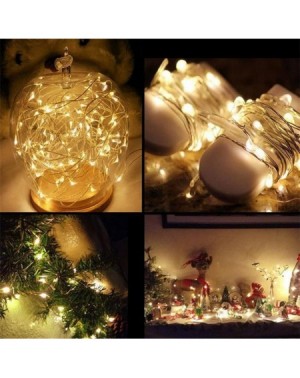 Indoor String Lights Led Decorative Lights-1M String Fairy Light 10 LED Battery Operated Xmas Lights Party Wedding Lamp-Indoo...