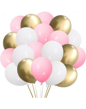 Balloons Pink Gold White Latex Balloons- 50 Pack 12 Inches Party Balloons Helium Balloons for Girl Baby Shower Birthday Brida...