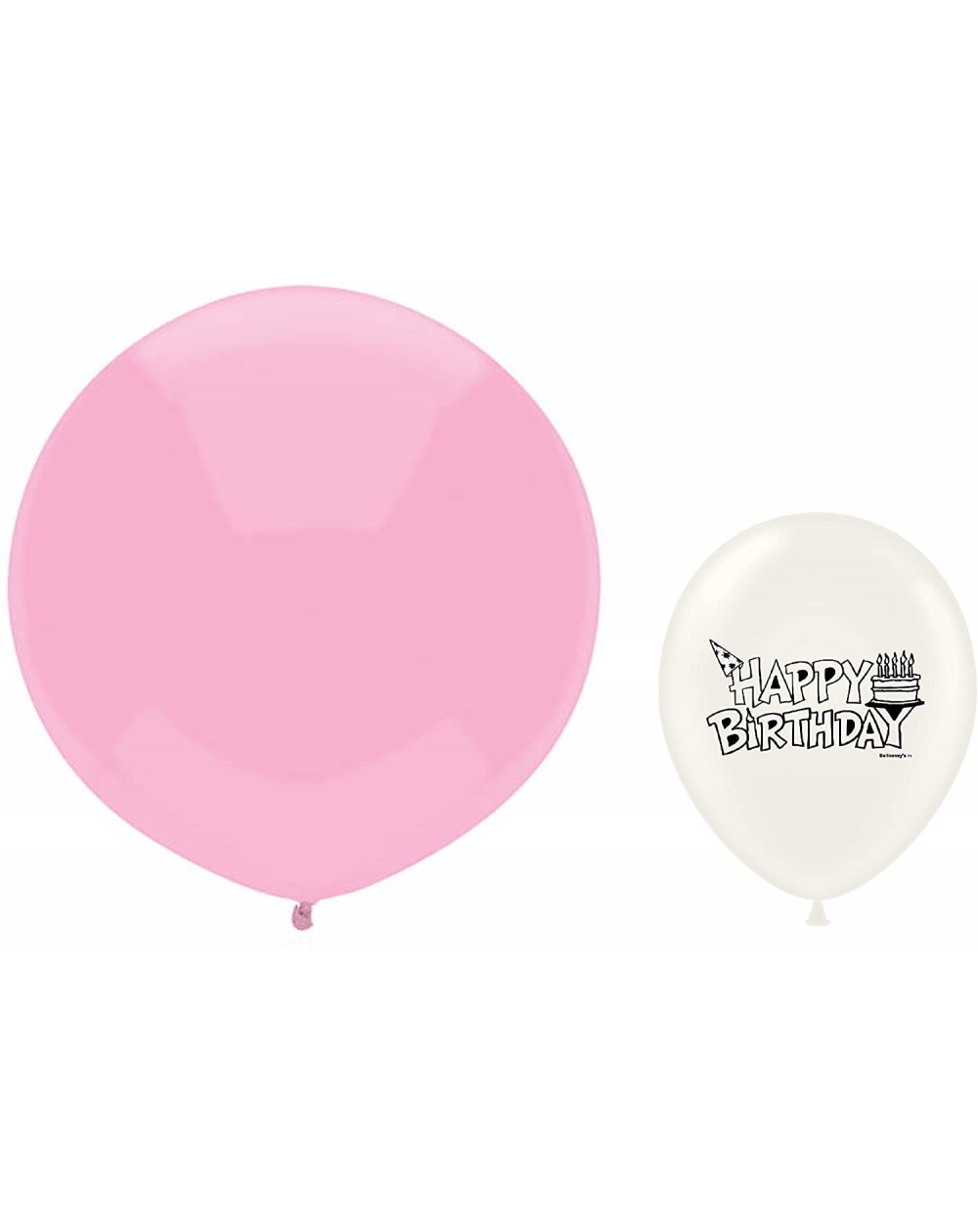 Balloons 17" Outdoor Display Balloons Bundle Bag of 72 (Real Pink) - Real Pink - CL1892YZ487 $29.30
