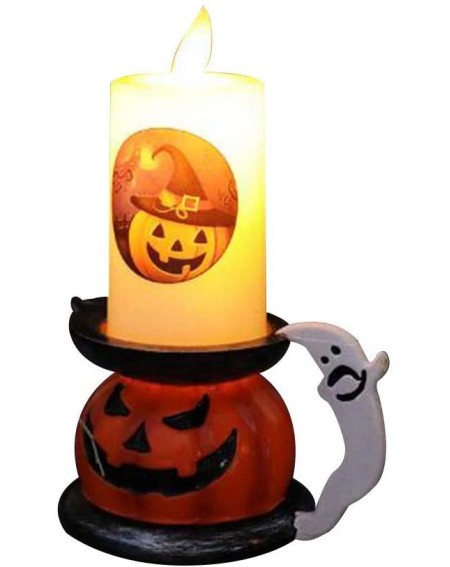 Candles Halloween Decorations Skull-pumpkin Candle-light LED Candles light Halloween Decoratio - A - C619IZWTHSC $26.83