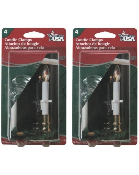 Candles Adams Christmas 1550-99 Candle Clamps 8 pack (there are 2 packs of 4 in the bag) - CA11SZ2DN0B $19.44