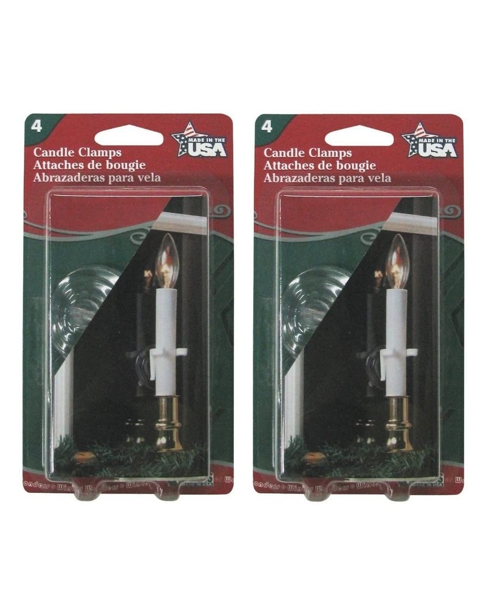 Candles Adams Christmas 1550-99 Candle Clamps 8 pack (there are 2 packs of 4 in the bag) - CA11SZ2DN0B $12.70