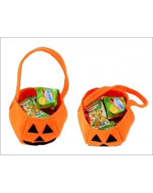 Favors Halloween Bags Pumpkin Candy Holders for Kids Child Play Trick or Treat Snack Basket Bag PTK13 - Pumpkin Bag 2 - CM186...