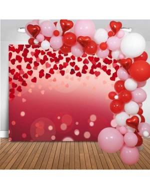Balloons 133PCS Engagement Party Balloons Arch and Garland- Valentine Color Red Pink White Balloons 18" 12" 5" Red Heart Myla...
