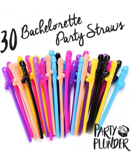Adult Novelty Bachelorette Party Straws - 30pcs Girls Night Out Party Kit with She Said Yes Balloons- Funny Naughty Confetti ...