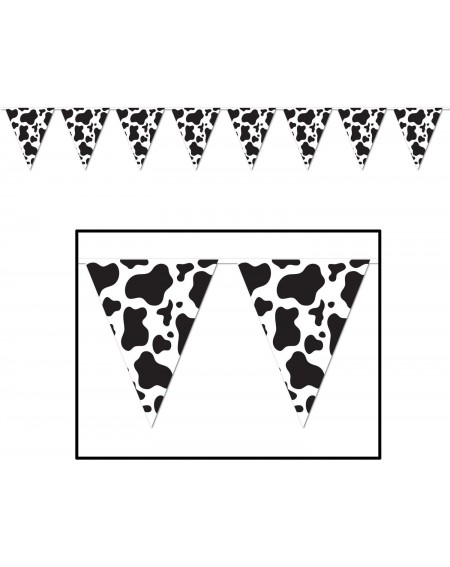 Banners Cow Print Pennant Banner Party Accessory (3-Pack) - CS12O38K8UE $23.72