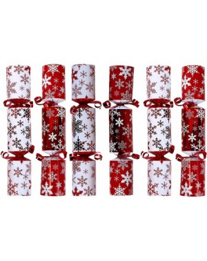 Favors 9-inch Christmas No-Snap Party Favor- Red Snowflakes- 6-Pack - C618LHKS6D9 $11.10