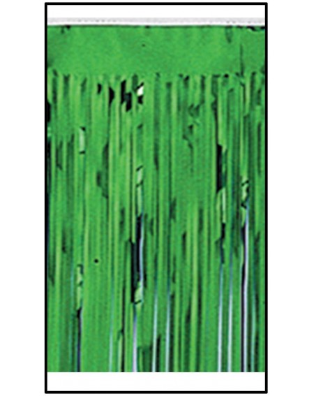 1-Ply FR Metallic Fringe Drape (green) Party Accessory (1 count) - C511921OW5T