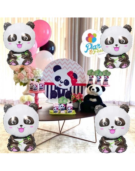 Balloons 6 pcs panda Party Balloons-panda Party Supplies- Kids Baby Shower Birthday Party Decorations - CA19DNT340Z $13.39