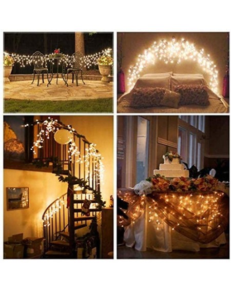 Outdoor String Lights LED Icicle Lights- 360 LED 29.5ft 8 Modes Window Curtain Fairy Lights with 60 drops- Led Christmas Ligh...