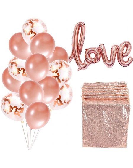 Balloons Rose Gold Bachelorette Party Baby Shower Party Birthday Party Valentine Decorations Include Rose Gold Balloons-Table...