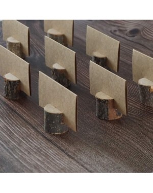 Place Cards & Place Card Holders Wood Place Card Holders- 10 Pcs Rustic Wooden Place Card Stand Table Number Holder and 20Pcs...