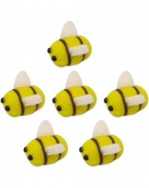 Tissue Pom Poms 6PCS Wool Felt Bumble Bee for Wedding- Baby Shower- Gender Reveal Party- Birthday Decoration - CA192TQ4TSY $9.58
