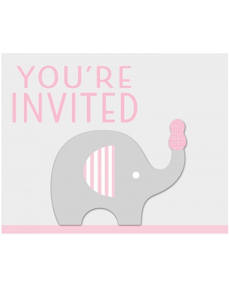 Invitations Little Peanut Girl Elephant Invitations- 24 ct - CJ18XGX7ZR0 $28.26