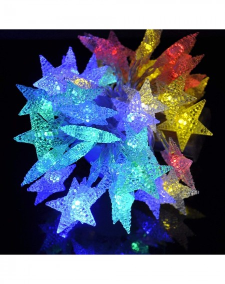 Indoor String Lights 4M 40 LED Battery Powered Fairy String Light-Five-Pointed Star String Lights for Chrismas- Party- Weddin...