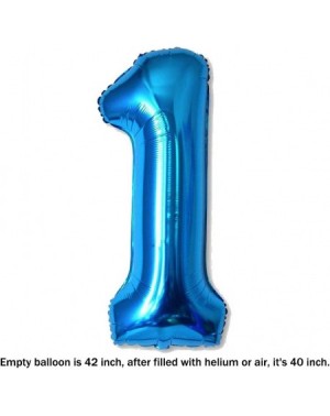 Balloons 40 Inch Jumbo Blue Number 1 Balloon Giant Balloons Prom Balloons Helium Foil Mylar Huge Number Balloons for Birthday...