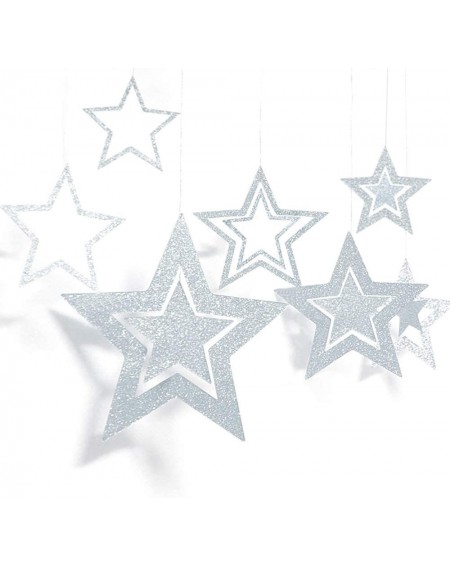 Favors Twinkle Twinkle Little Star Hanging Decorations for Baby Shower Birthday Christmas Xmas Party Deocr (Glitter Silver-14...