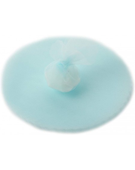 Favors 200 pcs 9-Inch Light Blue Net Tulle Fabric Circles - Wedding Party Favors Candy Wrapping Crafts Supply - Light Blue - ...