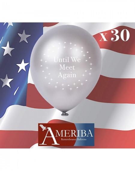 Balloons 30 PC Biodegradable Balloons Silver Funeral Balloons for Balloon Releases & Sympathy Gifts - Metallic Silver- Until ...