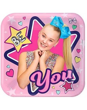 Party Packs JoJo Siwa Kids Birthday Party Supplies for 16 Guests- Includes Table Cover- Plates- Napkins- Cups- and Matching U...