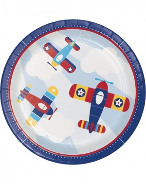 Party Tableware Toy Airplane Paper Plates- 24 ct - C9180LXLL50 $9.26
