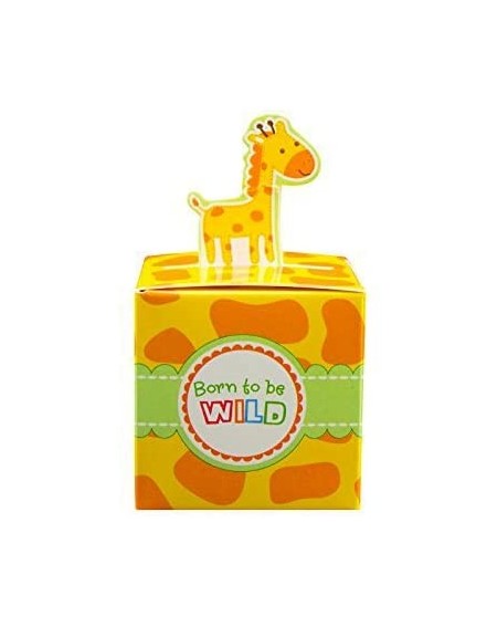 Favors Small 24 Pcs Giraffe Born to Be Wild Adorable Jungle Safari Zoo Theme Baby Shower Favor Candy Treat Box Cute Birthday ...