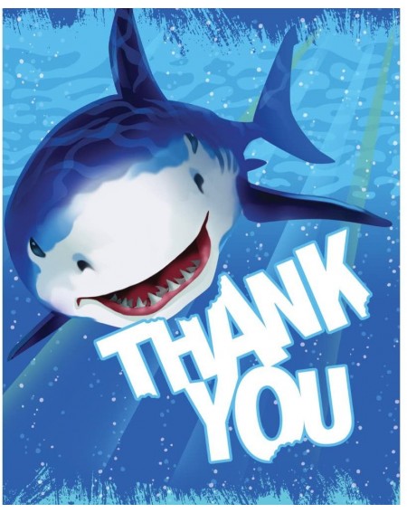 Invitations Shark Splash 8 Count Thank You Cards - CL11CE9N987 $16.85