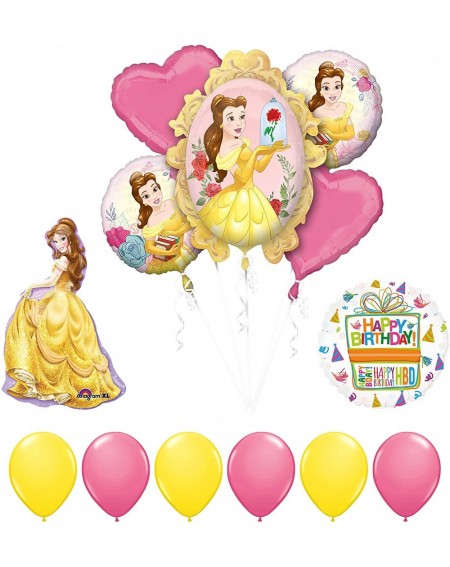 Balloons Beauty and The Beast Belle Birthday Party Balloon supplies decorations - C912O21JN0M $44.06