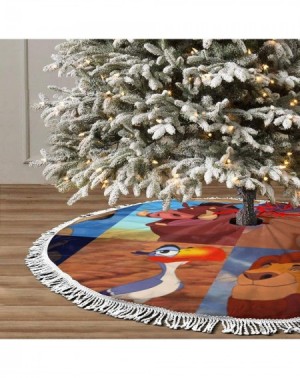 Tree Skirts Lion-King Character Christmas Tree Skirt with Fringe Mat Xmastree Skirt for Party Holiday Decorations 48" Inch - ...