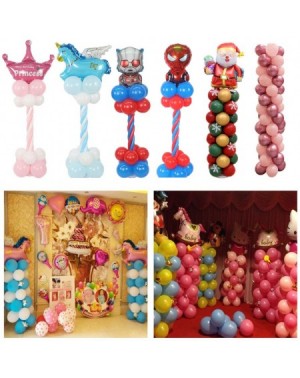 Balloons 2 Set Balloon Column Stand Kit Base 61 Inch Height with 10 Poles and 50 PCS Balloon Rings 2 Water Bags 2 Tying Tool ...