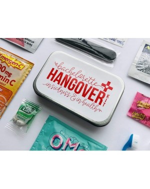 Favors Complete Bachelorette Party Hangover Kits - Filled Tins - CR12O7BAR7P $18.29