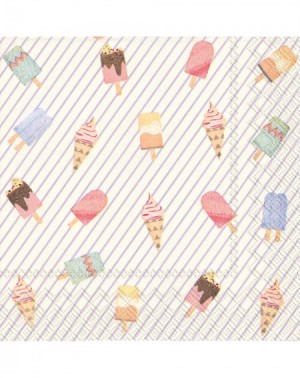 Tableware 20 Count Popsicle Picnic Paper Cocktail Napkins - Popsicle Picnic - CN12DQ3NB05 $15.64
