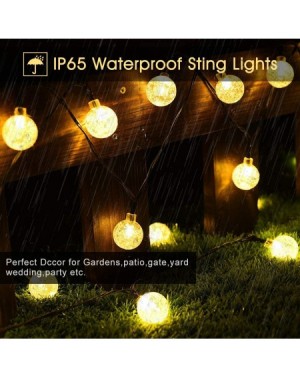 Outdoor String Lights Globe Solar String Lights-50 LED 23ft 8 Modes Waterproof String Lights -Indoor/Outdoor Fairy Lights Glo...