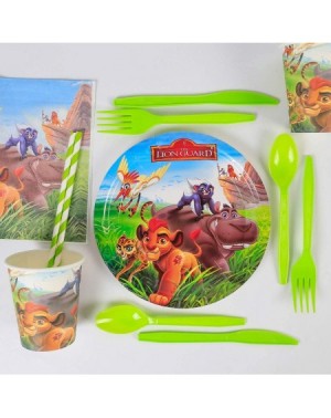 Party Tableware The Lion King Party Supplies- 16 Serves Set Including Invitations Card- Napkins- Plates- Cups- Knives- Forks-...